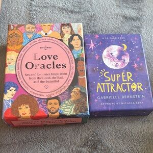 Love Oracles & Super Attractor Oracle Card Decks - Pink & Purple
